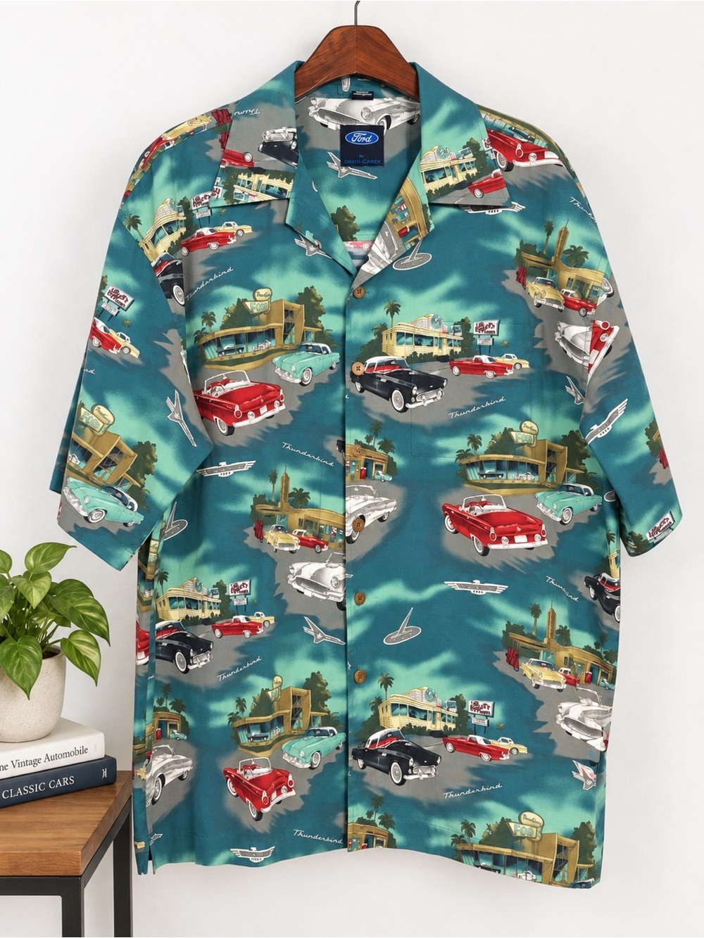 Ford Thunderbird Retro Classic Car Shirt David Carey 3XL
